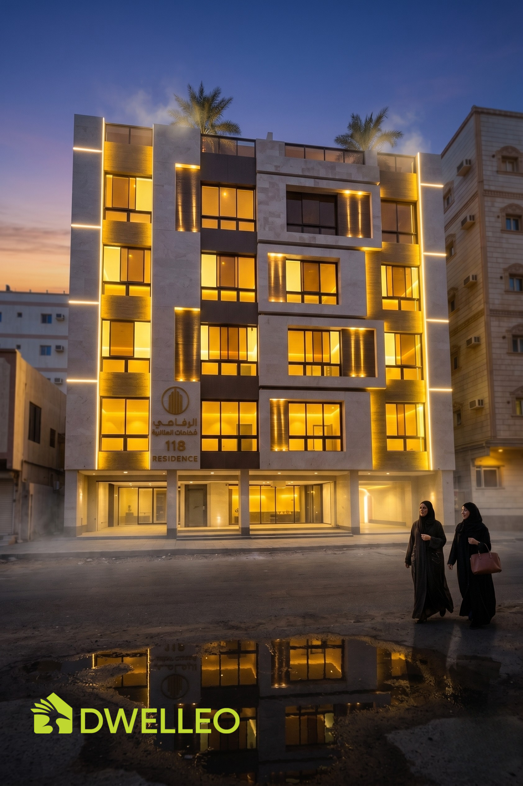 Luxury apartment for sale, 3 rooms, Al-Bawadi neighborhood, for 490 thousand